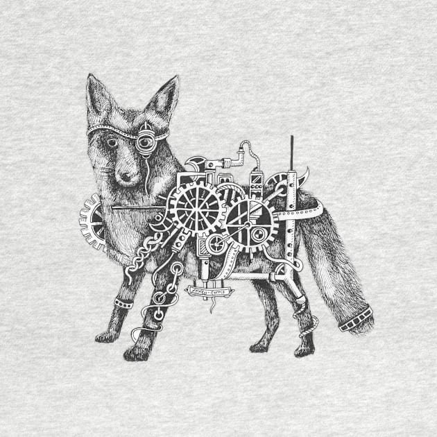 Steampunk Fox by Squidoodle